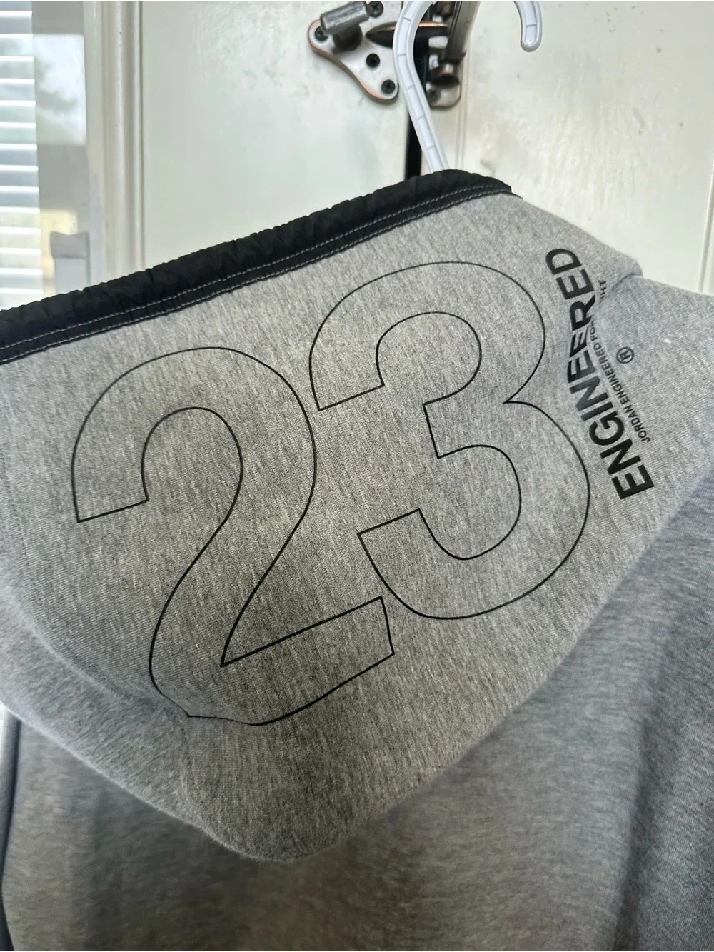 Jordan 23 Engineered Nike Fleece Pullover Hoodie Gray